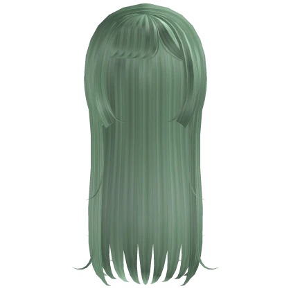 Adorable Wispy Straight Hair Washed Green