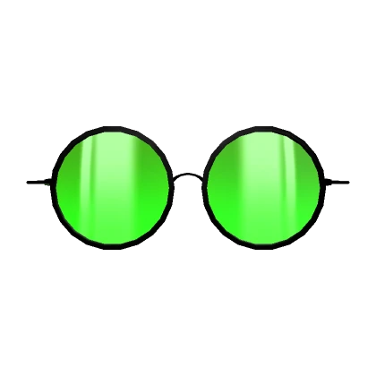 Green Round Framed Sunglasses