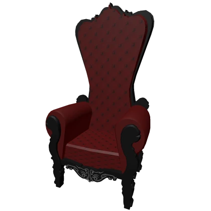 Gothic throne in red