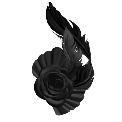 Victorian Rose Facinator in Black