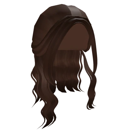 Tied Wavy brown hair