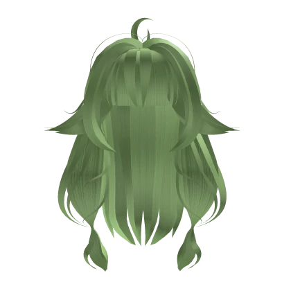 Droopy Kawaii Hair Green