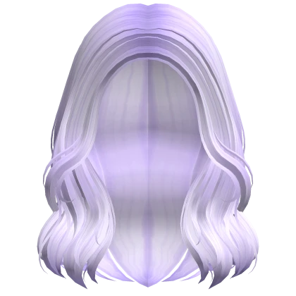 Short Wavy Autumn Girl Hair (Light Purple)