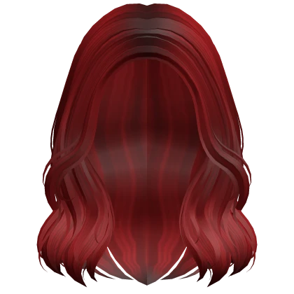 Short Wavy Autumn Girl Hair (Red)