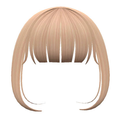 Aesthetic blonde fringe w/ bangs