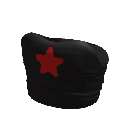 black tube top with red star