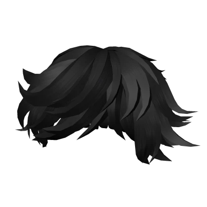 black messy hair anime season 11