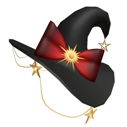 Witch Hat with Red Bow