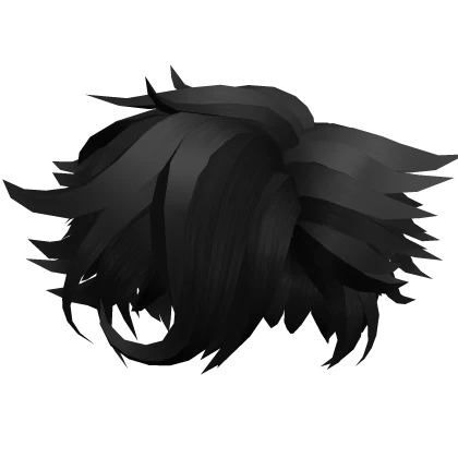 black messy hair anime season 12