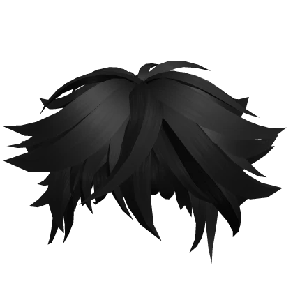 black messy hair anime season 13