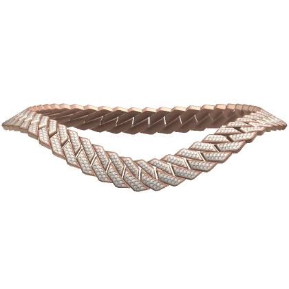 Iced Out Cuban Link Rose Gold Chain