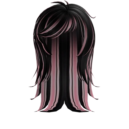 ♡ : pink black scene hair 