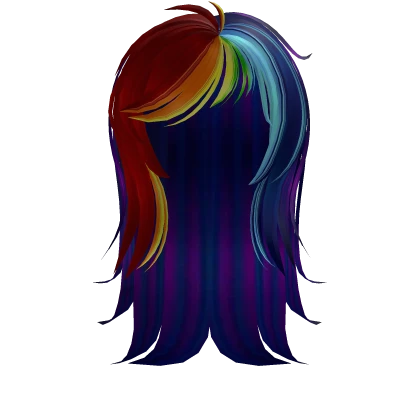 ♡ : rainbow pony scene hair 