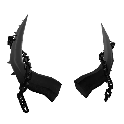 [⏰] Abyss Black Horns With Chains 