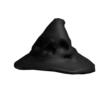 Black Skull Wizard Hat
