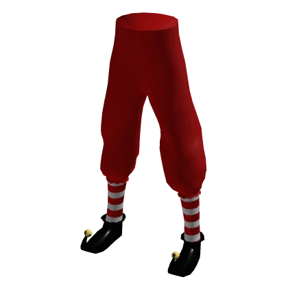 Red Christmas Elf Pants