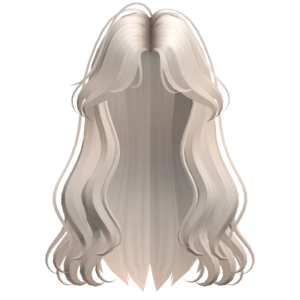 Platinum Blonde Messy Wavy Hair