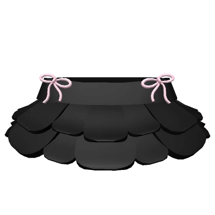 ♡ kawaii mini black ruffle fairy chibi doll skirt