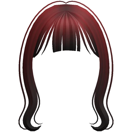 Red to Black Bangs