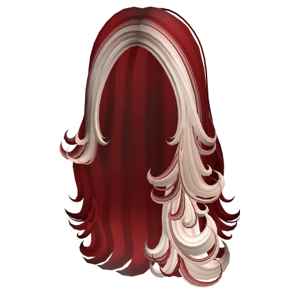 Long Super Model Curly Hair (Red & Platinum)