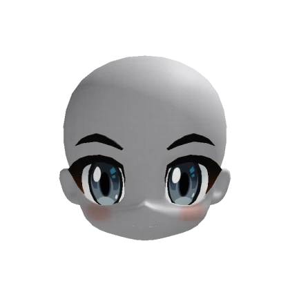 Chibi Head Neckless with Grey Eyes