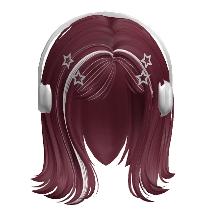 Quiet Girl Hairstyle (Plum & White)