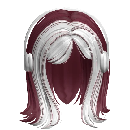 Quiet Girl Hairstyle (Plum & White)