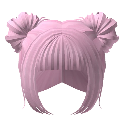 Pink Cute Loose High Kawaii Buns