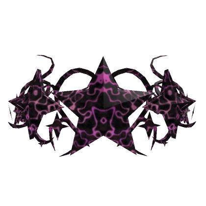 Pink Radioactive Star Cyber Sigil Crown