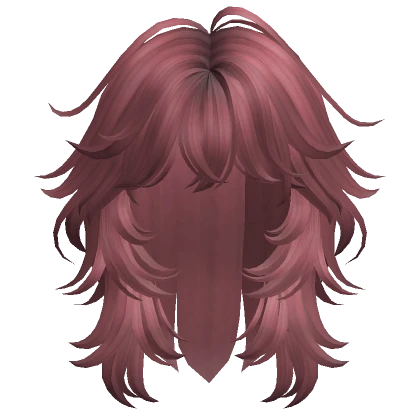 Fluffy Wolf Cut(Dark Pink)