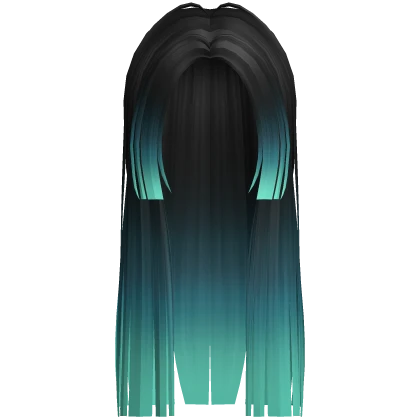 Halloween Aquamarine to Black Long Idol Hime Cut