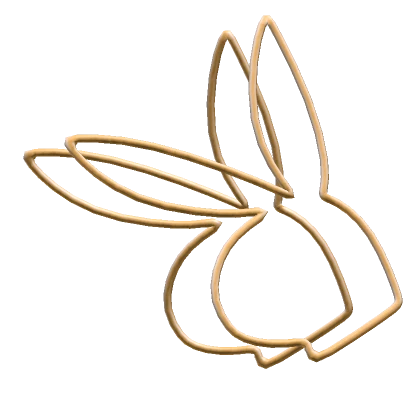 Icon Bunny Hoop Earrings | Gold