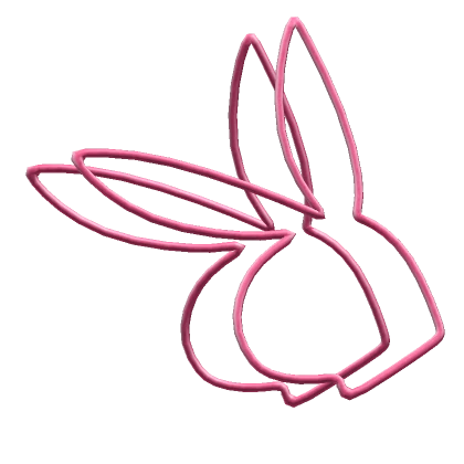 Icon Bunny Hoop Earrings | Rosy Pink