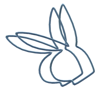 Icon Bunny Hoop Earrings | Juicy Blue