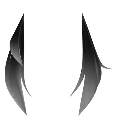 Asymmetrical black to white gradient tails