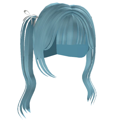 Blue Mini Ribbon Mid Set Pigtail