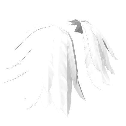 Angelic Feathered Shoulder Split Adornment White