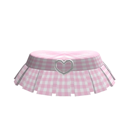 💗Chibi Girl - Pink plaid skirt