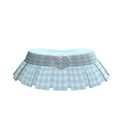 💗Chibi Girl - Light Blue plaid skirt