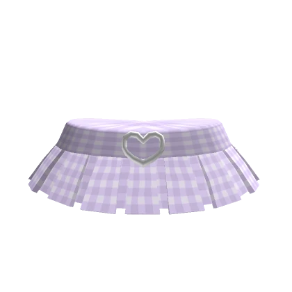 💗Chibi Girl - Lilac plaid skirt