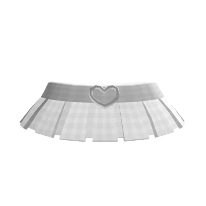 💗Chibi Girl - White plaid skirt