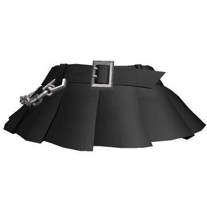 [N] Chibi Y2K Black Skirt with Belt