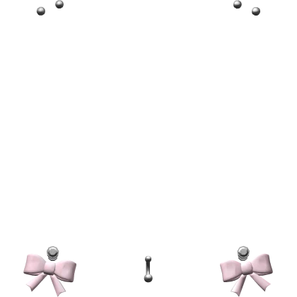 ♡ 1.0 pretty pink bow belly piercing v2