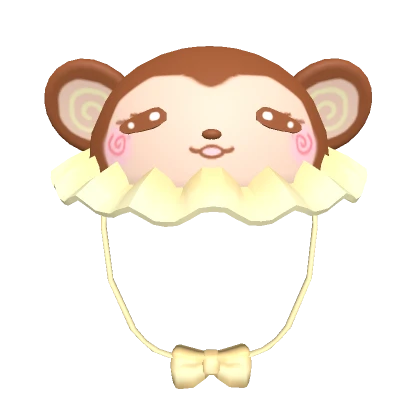 ♡ silly monkey sun hat with ruffles