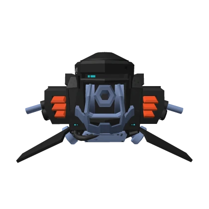 BPU-1A Back Armor with Cannon Upgrade Black