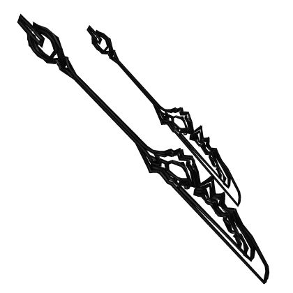 Dark Dual Cyberpunk Spear