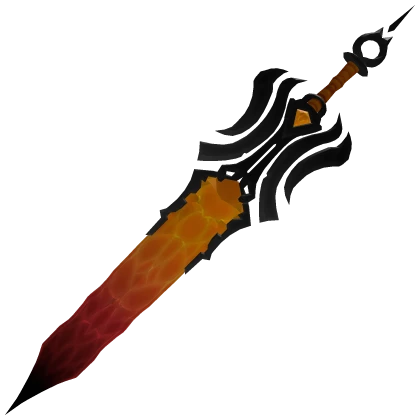 Halloween Orange Crystal Sword