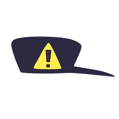  [GLOWING] Warning Sign Cap ⚠️