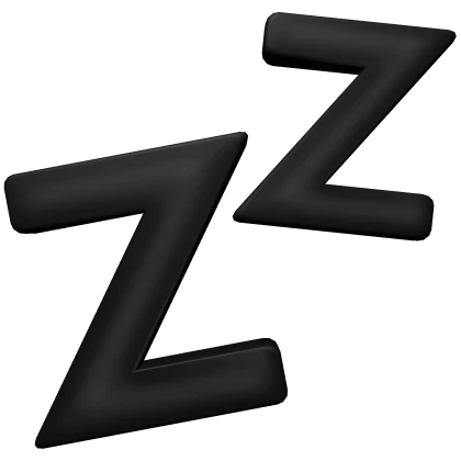 Zz's sleeping black