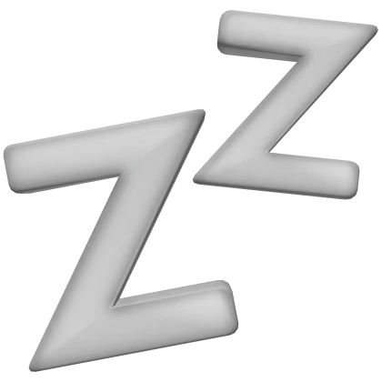 Zz's sleeping white